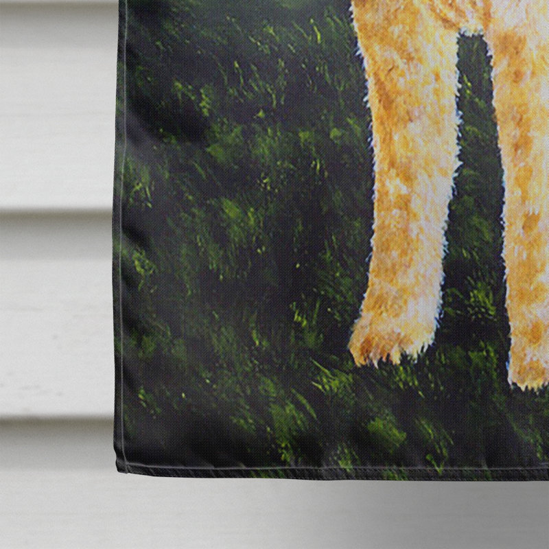 Drapeau de jardin à 2 côtés delta airedale terrier, H 28 po x l 40 po