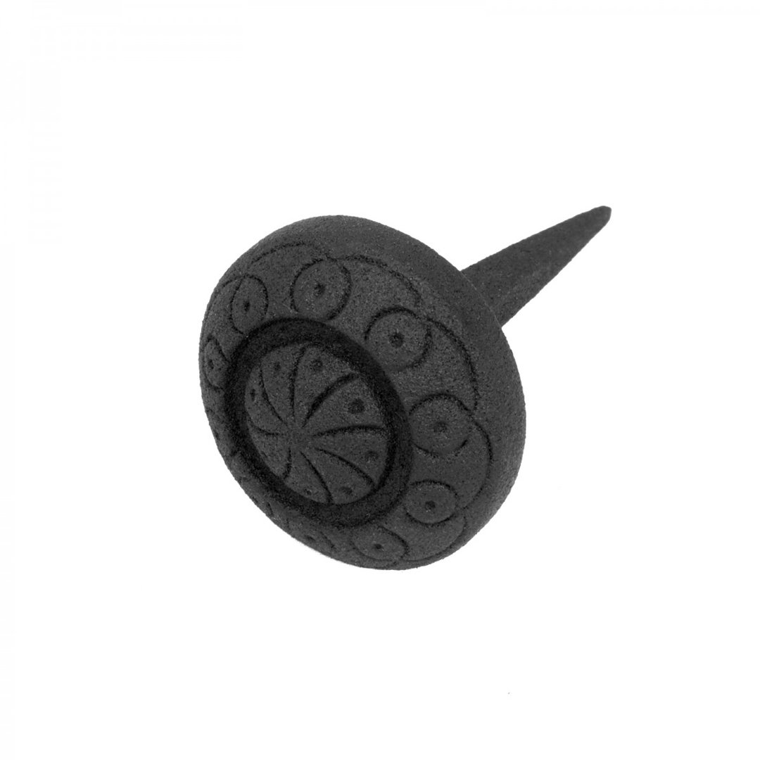 Wrought Iron Nails Clavos Black Decorative Round Iron Nails 3 Inch X 2 Inch The Renovators Supply Inc.