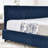 Full Size Upholstered Tufted  Bed Frame, Sofa Bed Frame With Comfortable Backrest And Armrests, Full Size Bed For Bedroom, Living Room,Velvet, Dark Blue(80.5''*59''*30.5'')-874743923