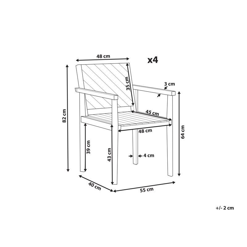 Deavan Outdoor Patio Dining Armchair