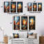 Impressionniste Cosmic Rocket Ship Voyage - Rocketship, ensemble de 3 reproductions d'art sur toile-1125251586-1125251585