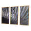 Plumes noires et blanches - 3 pièces, impression sur toile-2100706034-2100706044