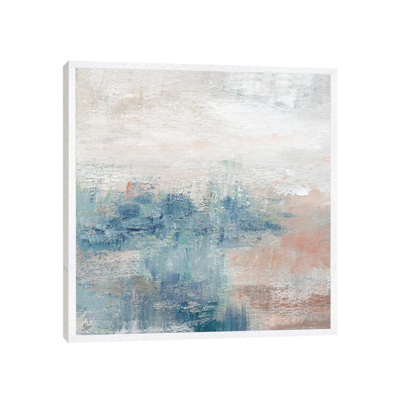 Cottage Grove I by Nan - Floater Frame Square Painting on Canvas, White Framed, 66.04 cm H x 66.04 cm W