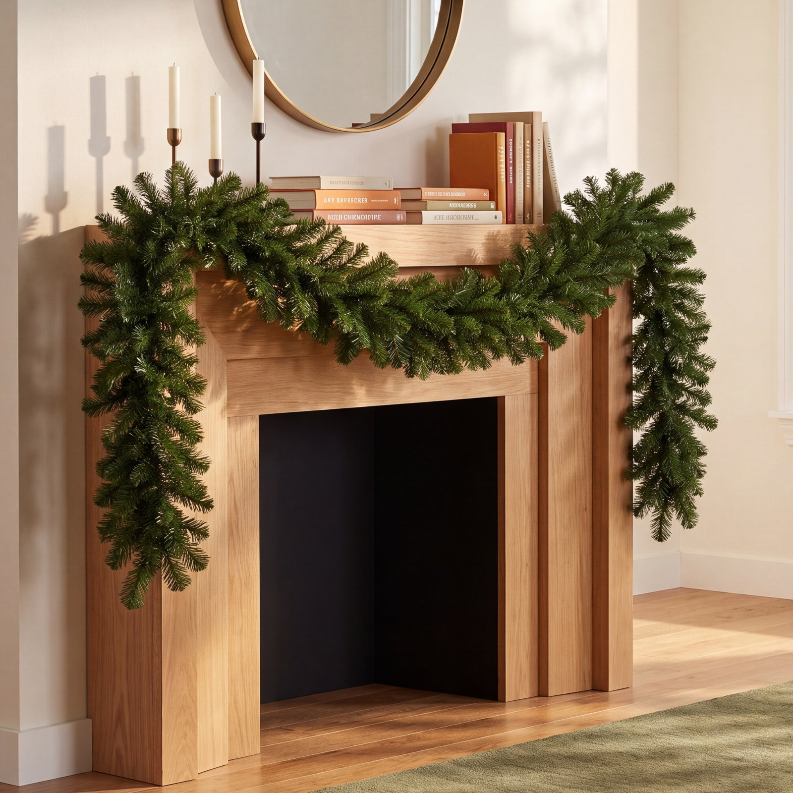 9' x 14" Deluxe Sequoia Pine Garland 280 Tips