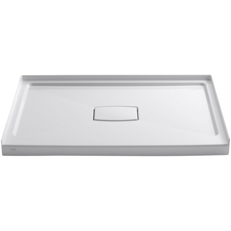 KOHLER Archer 48 in. x 48 in. Single Threshold Shower Base with Center Drain and Removable Drain Cover in White