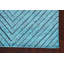 Tapis oriental transitionnel bleu turquoise 5X8-820230733