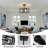 3-Light 15.8" Industrial Square Semi Flush Mount