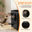 Cat Litter Box Cabinet, Dog Proof Enclosure with Acrylic Door, Runway & Drawer