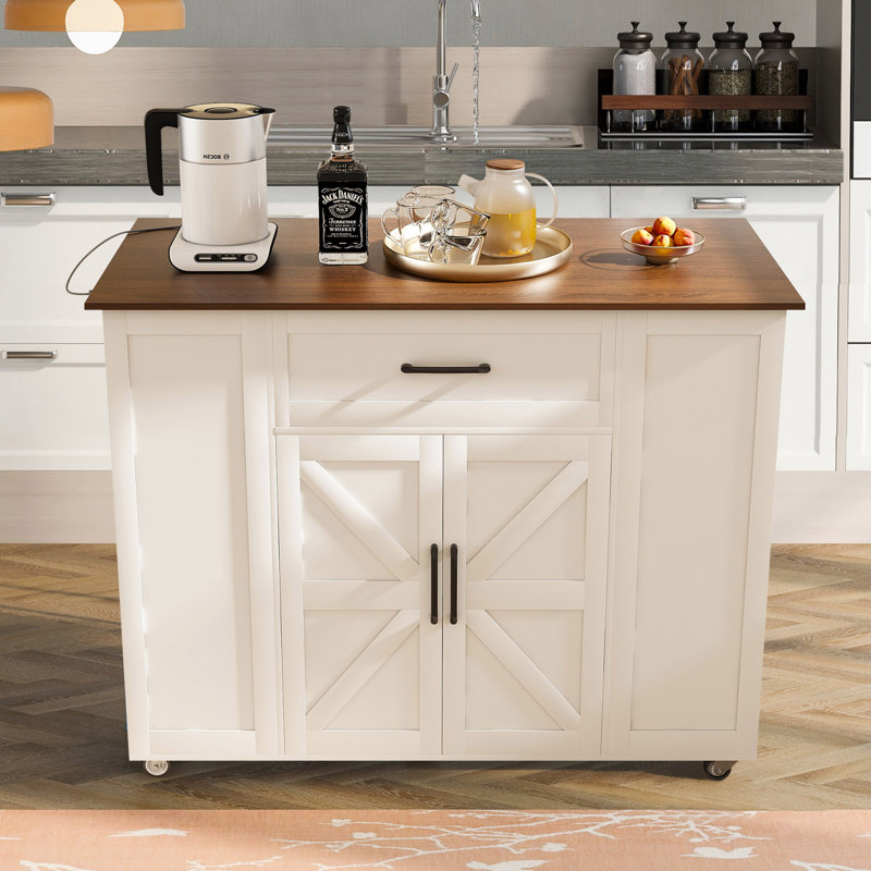 Jamirrah 46.06''W Kitchen Cart Island