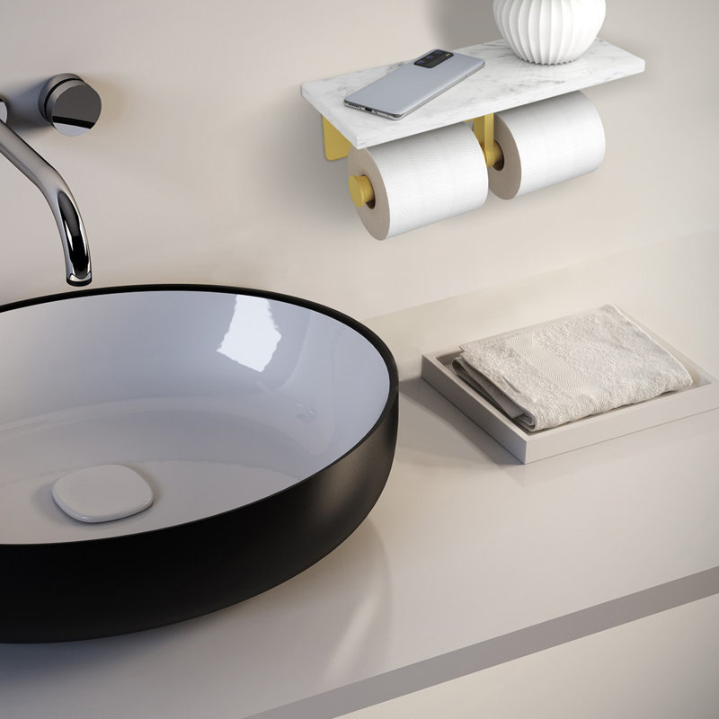 Distributeur de papier hygiénique double