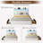 Floating Full Bed Frame With LED Light, Upholstered PU Leather Platform Full Bed With Charging Station & Wingback, Diamond Tufted Storage Headboard & Footboard, No Box Spring Needed-178682381-178682380
