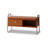 31.1" Brown Rectangular Solid Wood Shoe Storage