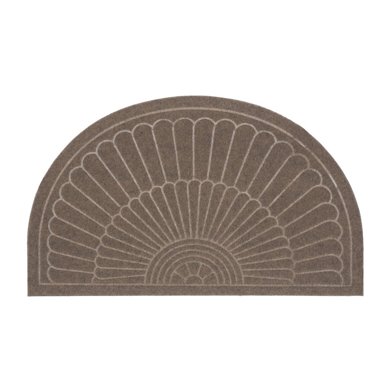 Canaan Non-Slip Outdoor Doormat, Coffee