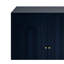 4 Door Blue Lacquered Cabinet For Entryway, Kitchen. Adjustable Shelves, Modern In Blue. For Dining Room, Office. Stable Construction