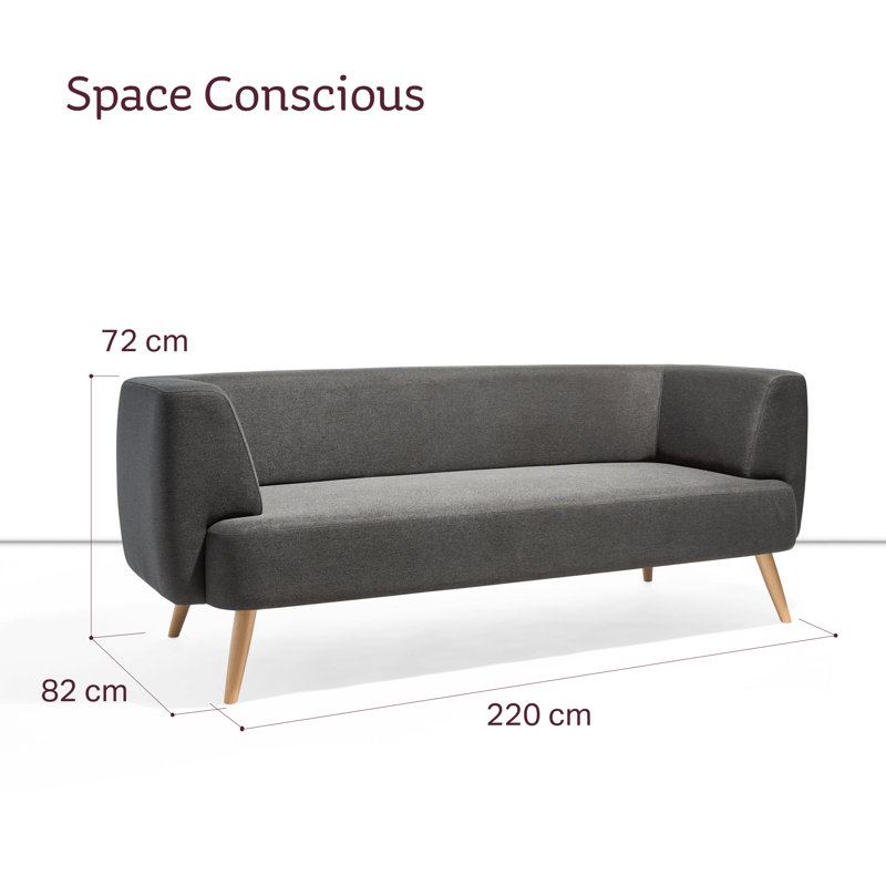 Oscar 3 Seater Wool Sofa