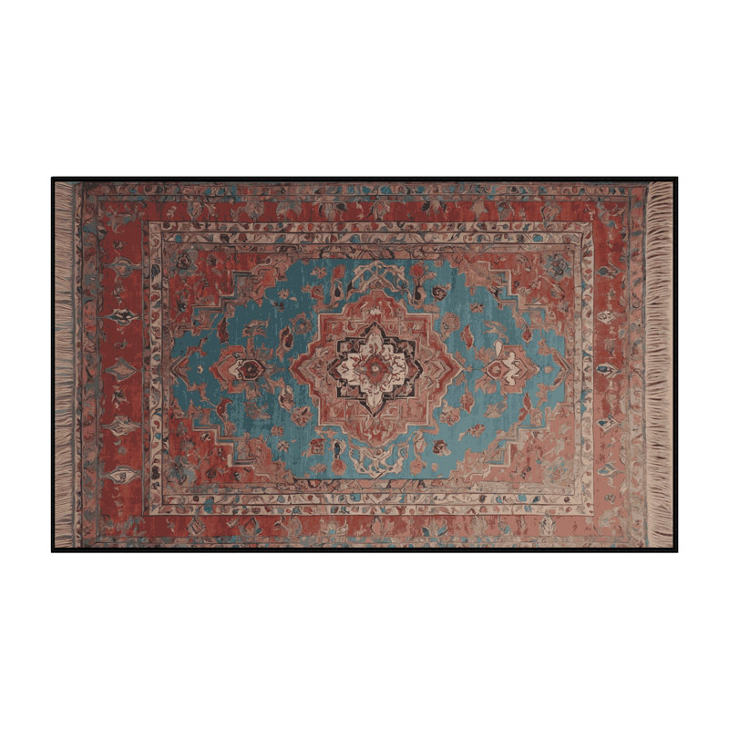 Tapis brun soyeux et moelleux, Rectangle 2 pi x 3 pi