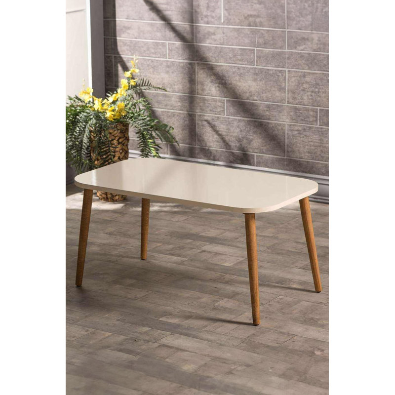 Tommy Four Leg Coffee Table, Cream White