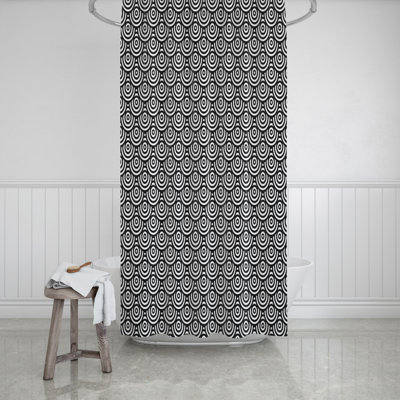 Ansen Abstract Shower Curtain