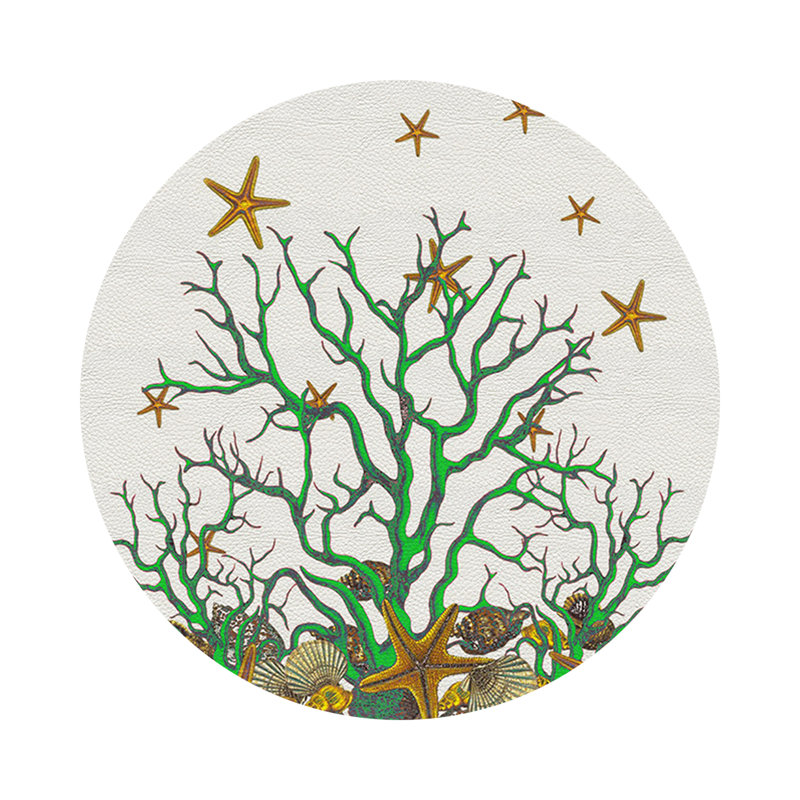 Napperon Coral Reef, Blanc vert