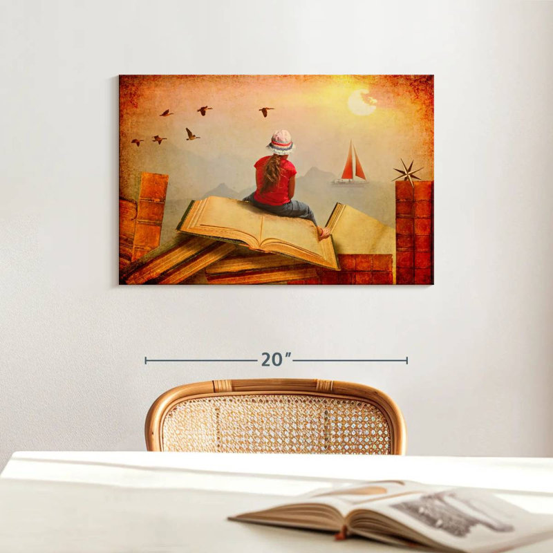 Reading And Reality, 16" H x 24" W