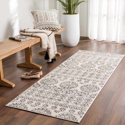Tapis gris anthracite / beige Batty
