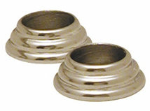 Traditional Brass Rose / Rosette, 0.56"H x 1.75 W x 1.75"D, Polished Brass