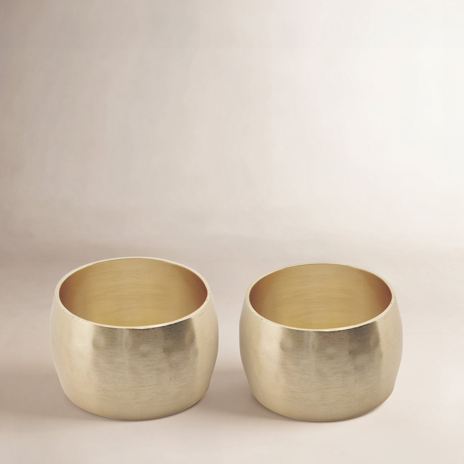 Round Shape Napkin Rings, Gold