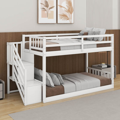 Twin Over Twin Floor Bunk Bed