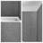 32" D x 60" W x 80" H 3-Piece Shower Wall Panels Arcylic Shower Surround Kit