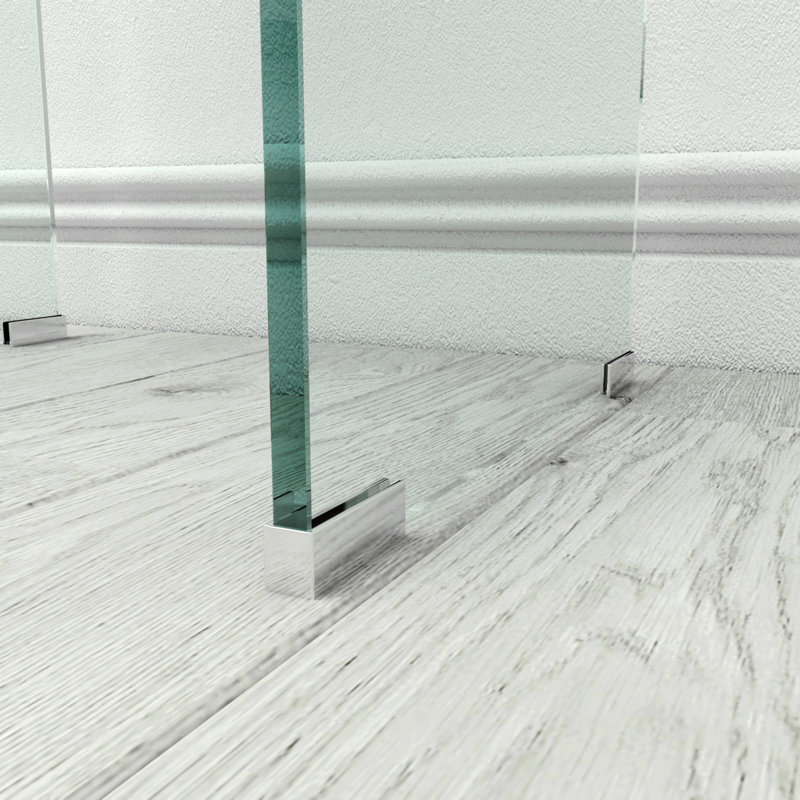 Table de bout transparente en verre trempé pour table d'appoint Whole
