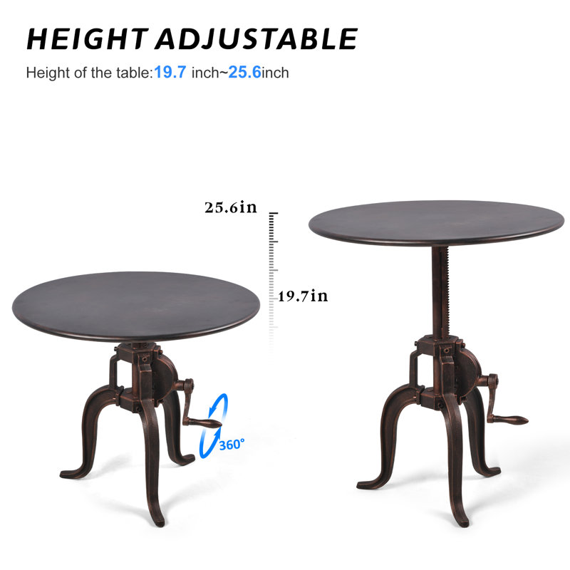 Kaileigh Iron Top End Table