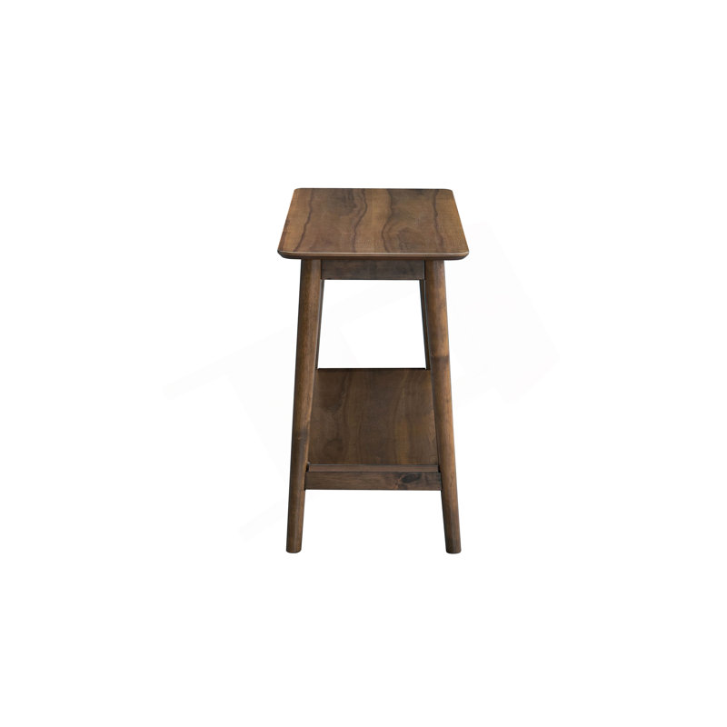 Lamonte Walnut Sofa Table W/Shelf