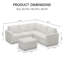 Ensemble de canapé modulaire en L Aubade-1577709487