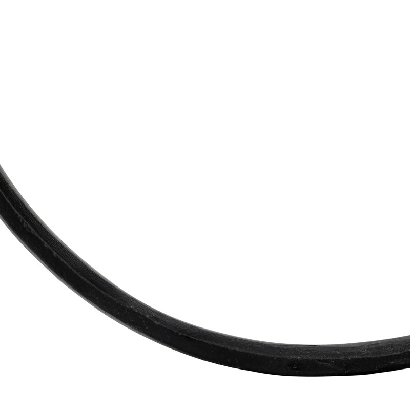 Arbelaez Modern Black Metal Hand Sculpture with Circular Design on White Marble Base 15" for Living Room or Office Decor