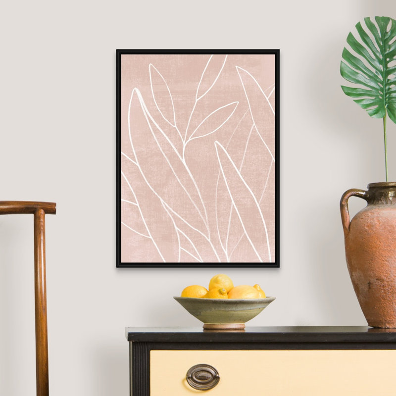 «Mauve Magic I», art mural sur toile, Toile avec cadre noir, H 26 po x l 20 po