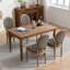 Chaise en cuir massif avec structure en bois massif-387189095