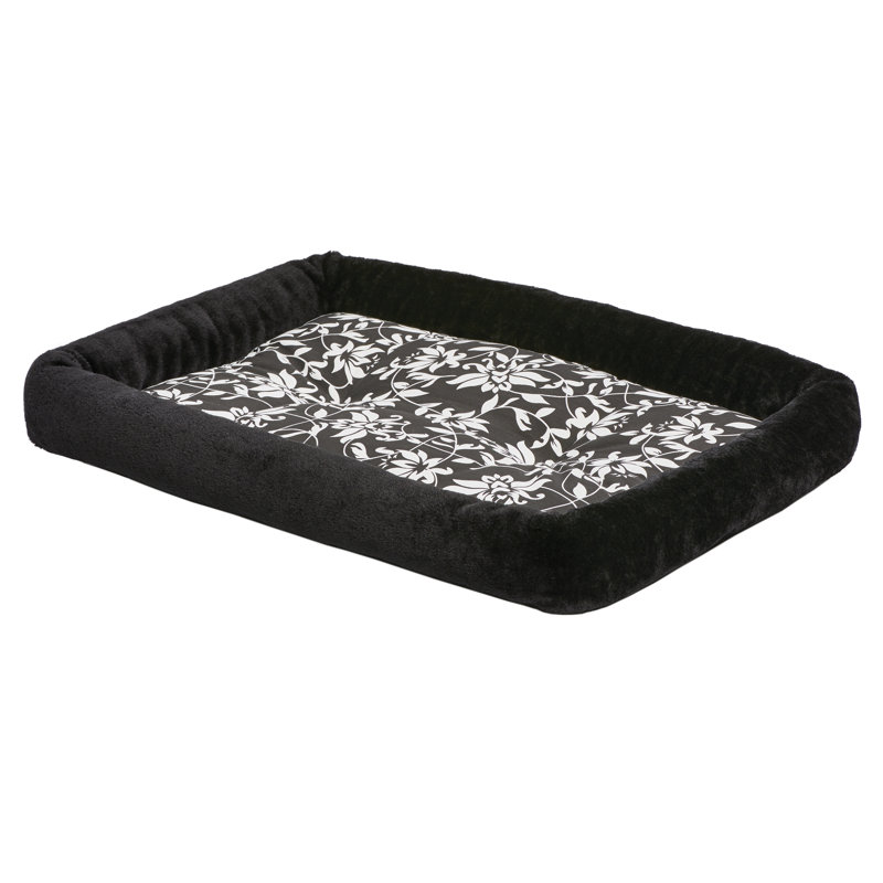 MidWest Homes for Pets QuietTime Couture Sofia Bolster Dog Bed, 42.5" W x 22.75" D x 4.5" H
