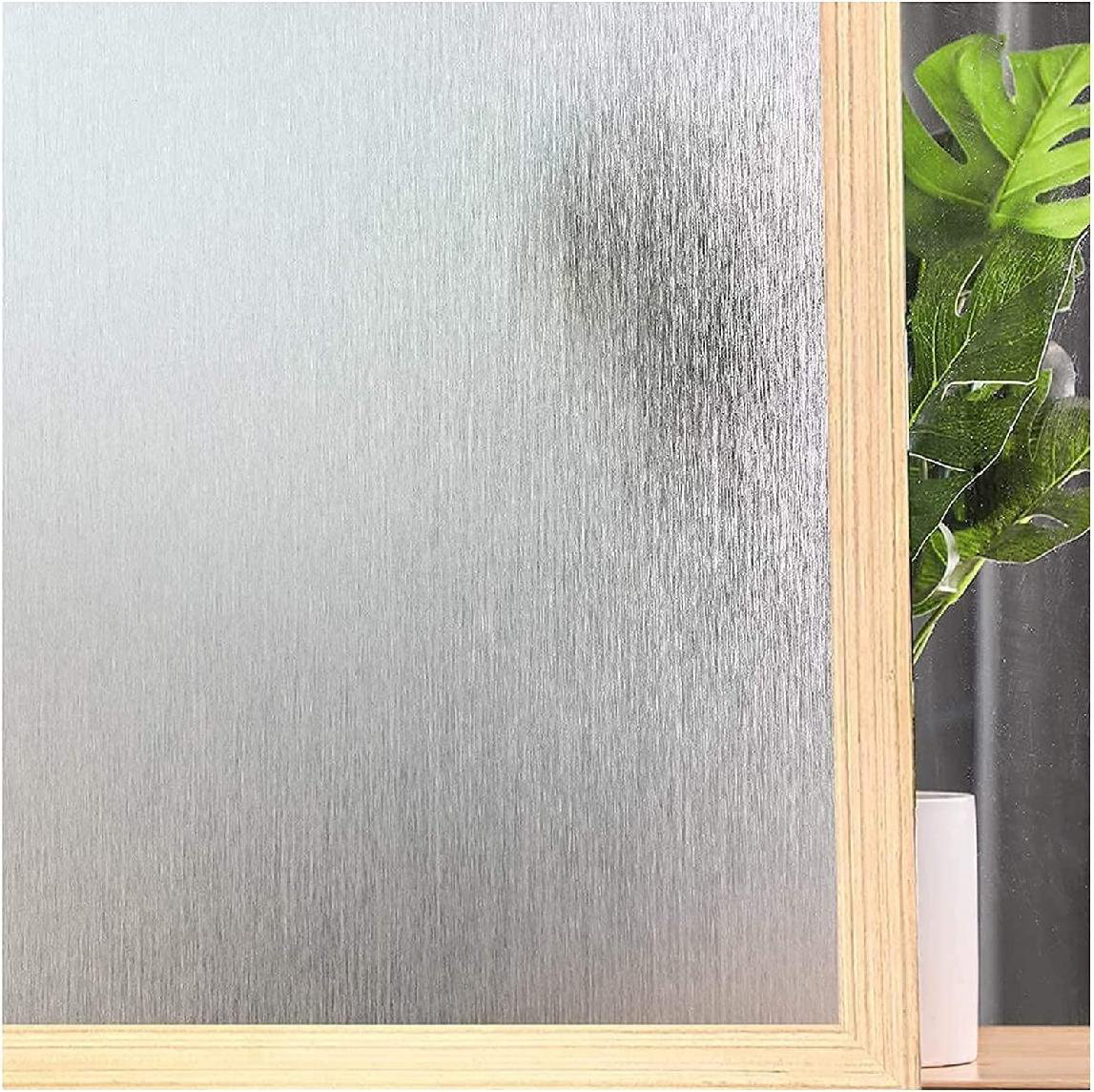 Custom Size Window Privacy Film non Adhesive Static Cling Glass Stickers  Sun UV Blocking Heat Control Door Covering Decals for Office Decor 