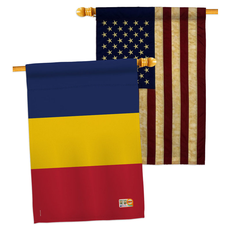 Double Sided 40'' H x 28'' W Polyester House Flag