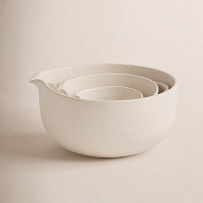 Casafina Pacifica Stoneware 4 Piece Nested Mixing Bowl Set