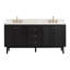 Meuble-lavabo double autoportant 72 po avec plateau en quartz Adele-92319969-92319968