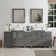 Melbourne 84'' Double Bathroom Vanity with Engineered Marble Top with Mirror