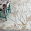 Almond Blossom Floral Hand Knotted Wool Ecru Area Rug-113062833