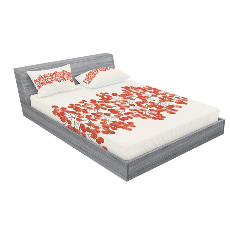 Microfiber Sheet Set, Queen Sheet Set with Fitted Sheet