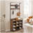 Coat Rack, Hall Tree with Shoe Rack for Entryway, 3-in-1 Entryway Coat Rack and Storage Rack, with 7 Hooks, a Hanging Rod