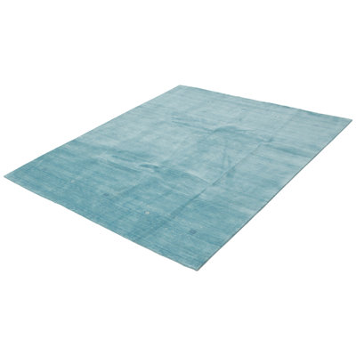 Tapis Kashkuli Gabbeh cyan 8 pi 1 po x 10 pi 1 po