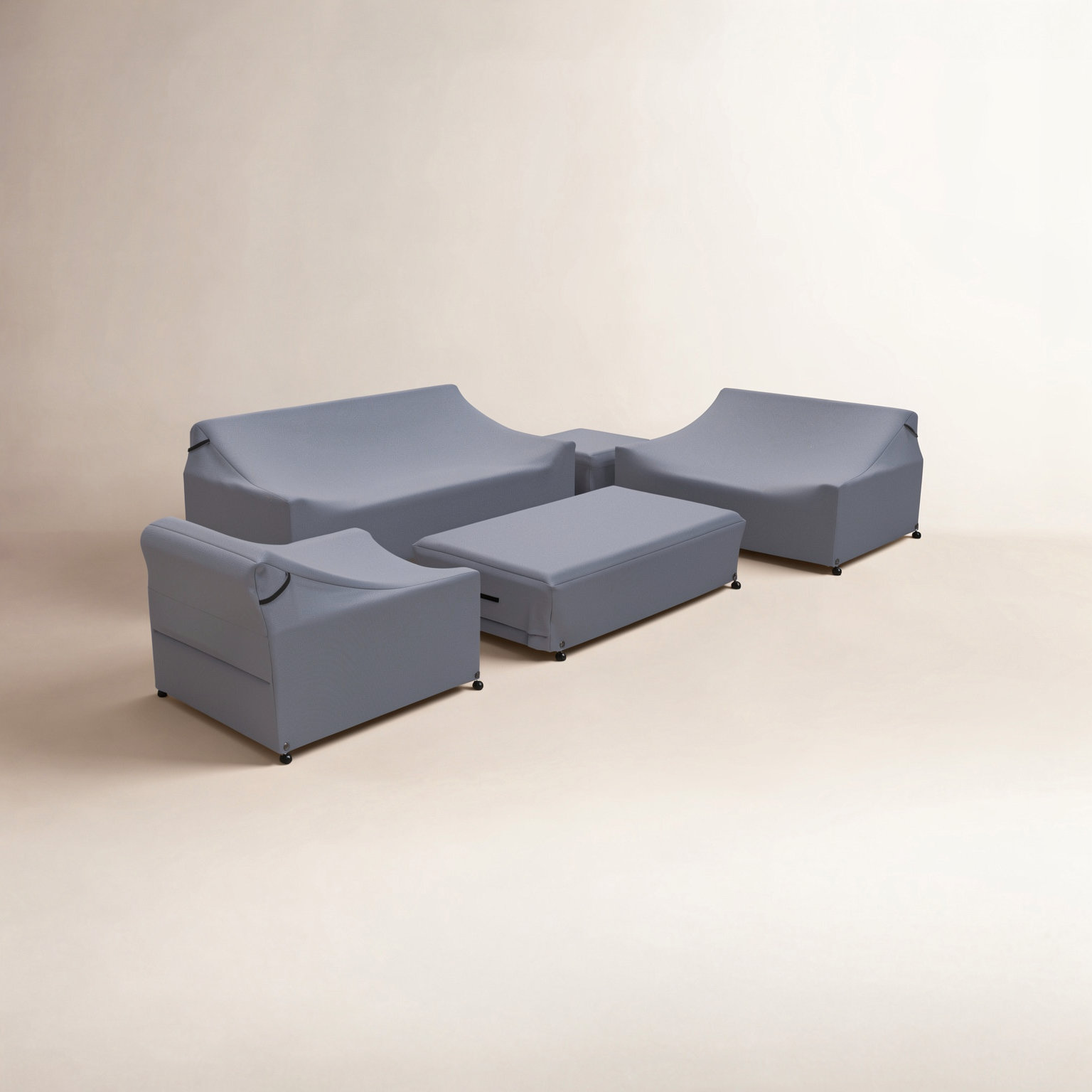 Melrose Teak Outdoor Sofa Seating Group Cover