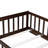 Twin Size Floor Bed Frame With Fence Without Door, Rubber Wooden Frame Material Floor Bed Frame With Safety Guardrails-1574190654