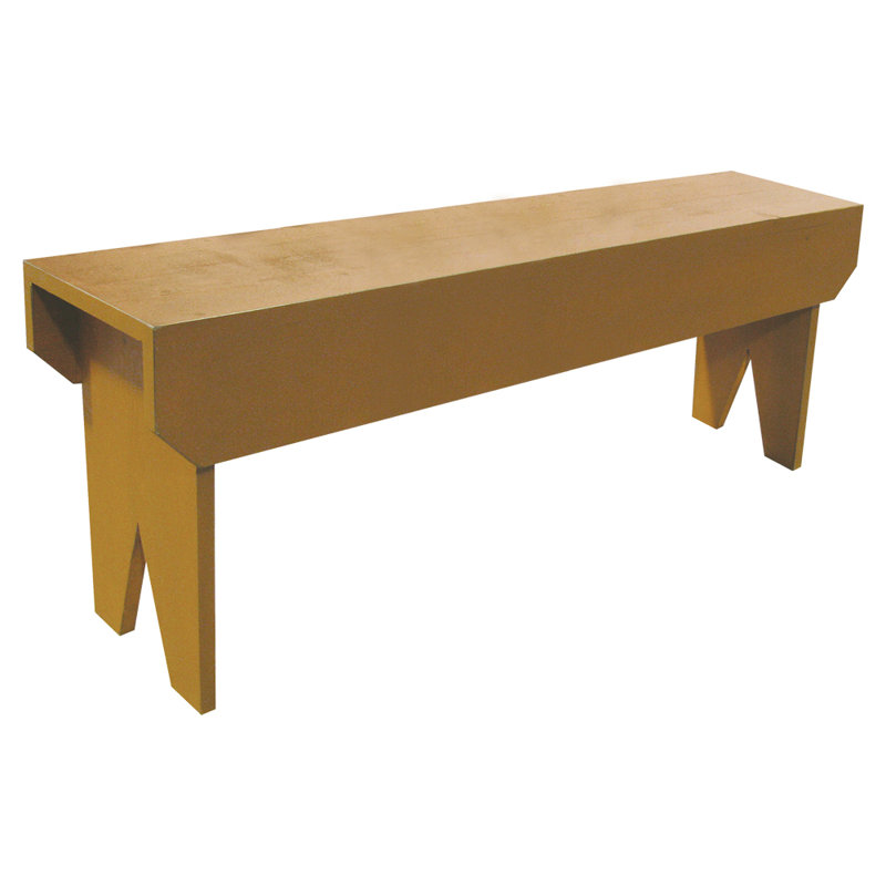 Banc en bois Wyatt, Or, H 16 po x l 24 po x P 10,5 po