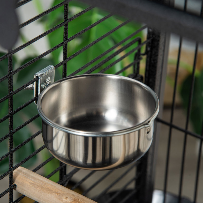 156cm Stainless Steel, Powder Coated Steel Bird Cage Stand Bird Cage